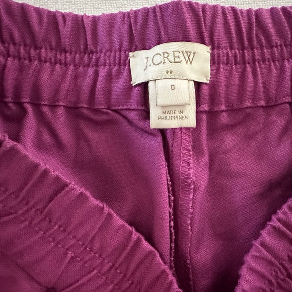 J Crew shorts. Size 0. Purple - Picture 3 of 3